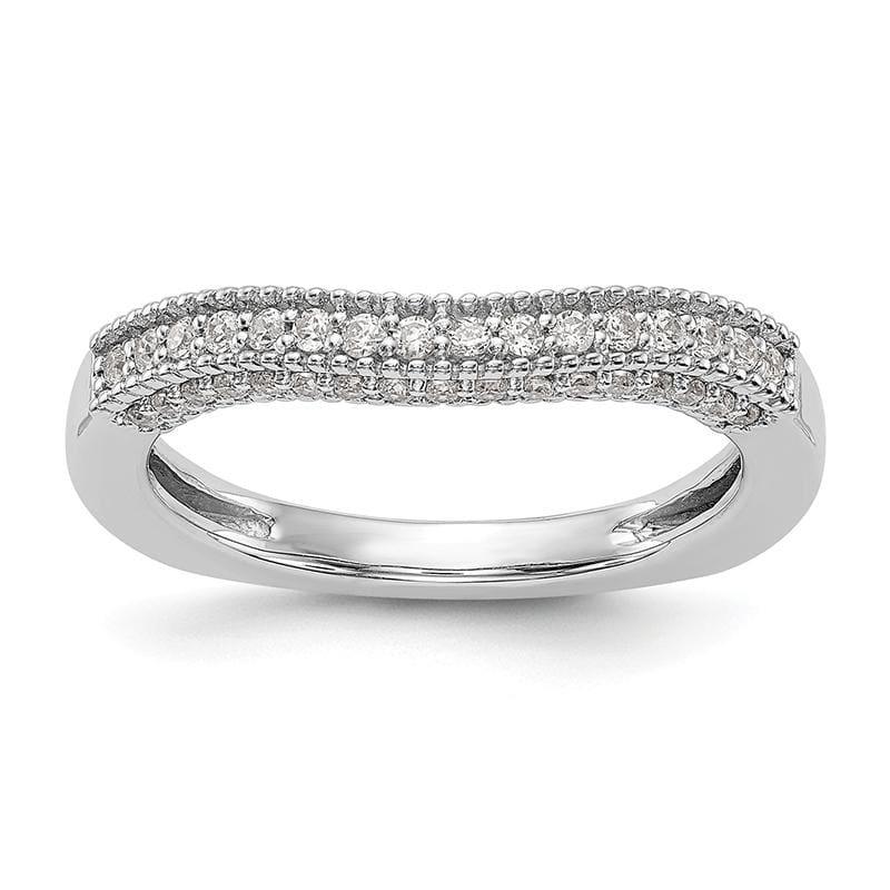 14K White Gold Diamond Wedding Band - Seattle Gold Grillz