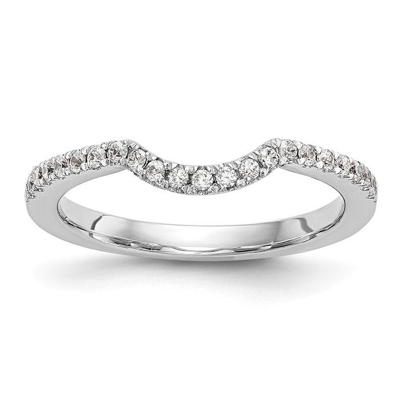 14k White Gold Diamond Wedding Band - Seattle Gold Grillz