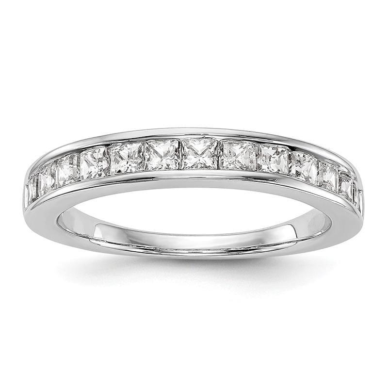 14k White Gold Diamond Wedding Band - Seattle Gold Grillz