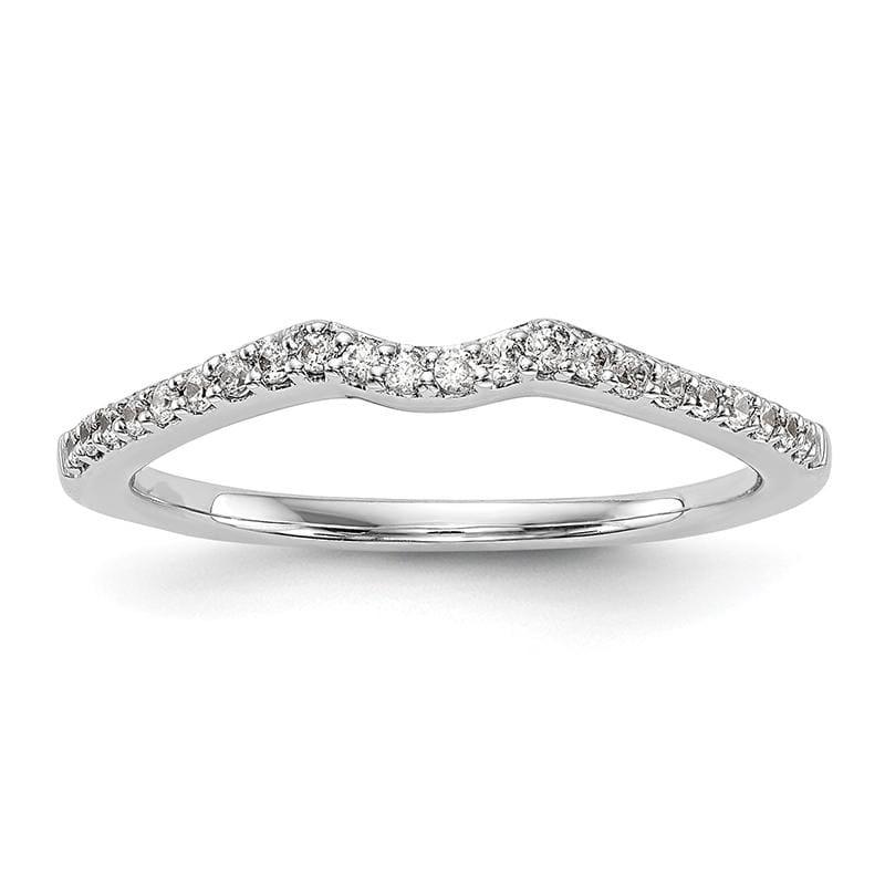 14k White Gold Diamond Wedding Band - Seattle Gold Grillz