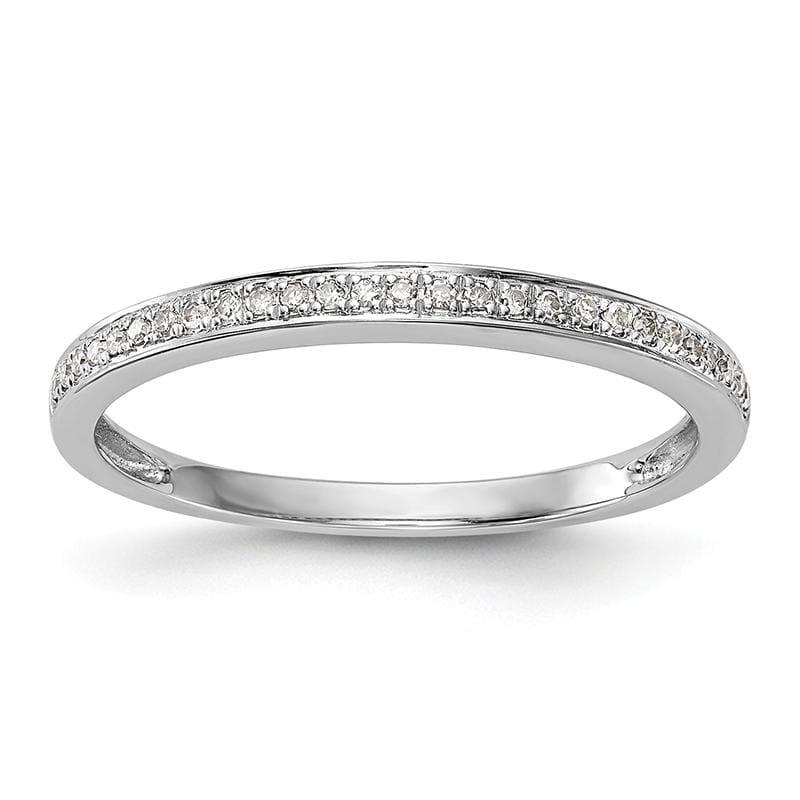 14k White Gold Diamond Wedding Band - Seattle Gold Grillz
