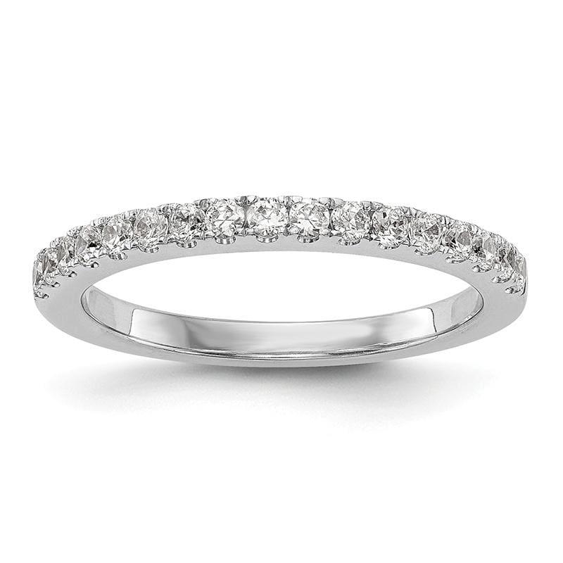 14K White Gold Diamond Wedding Band - Seattle Gold Grillz