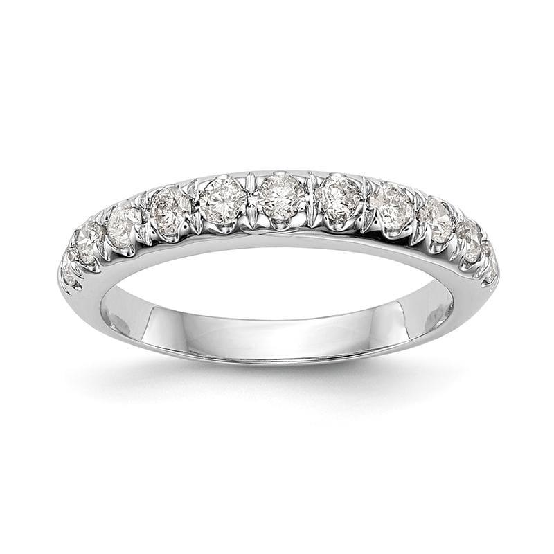 14k White Gold Diamond Wedding Band - Seattle Gold Grillz