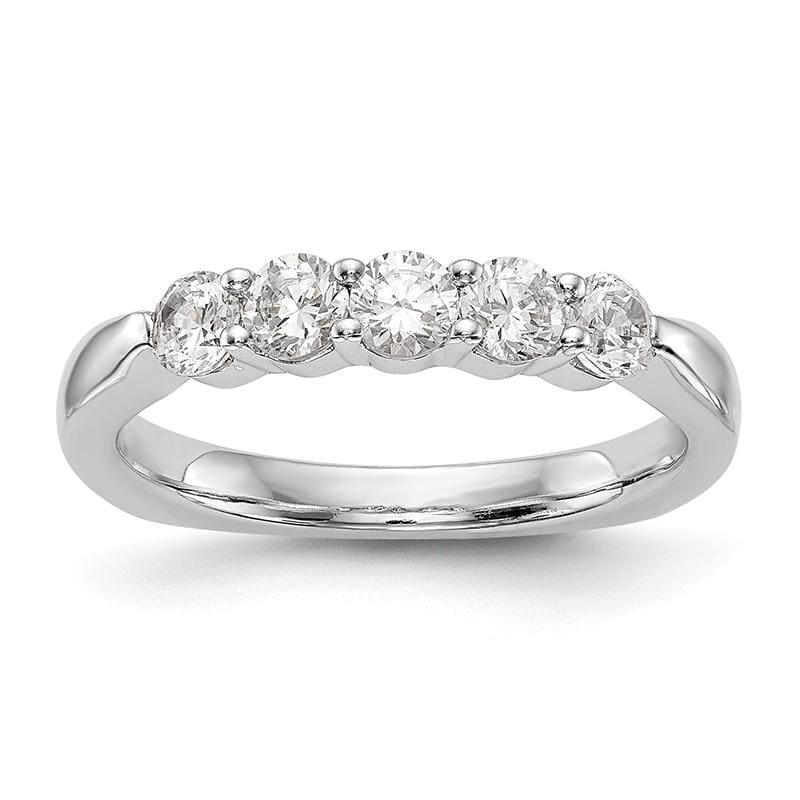 14K White Gold Diamond Wedding Band - Seattle Gold Grillz