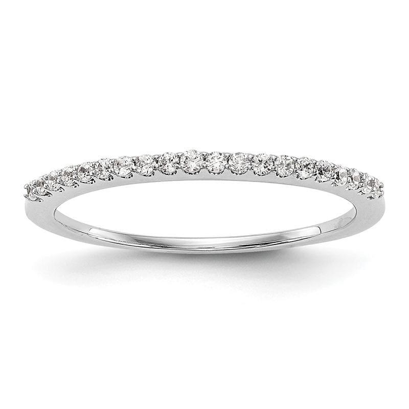 14K White Gold Diamond Wedding Band - Seattle Gold Grillz