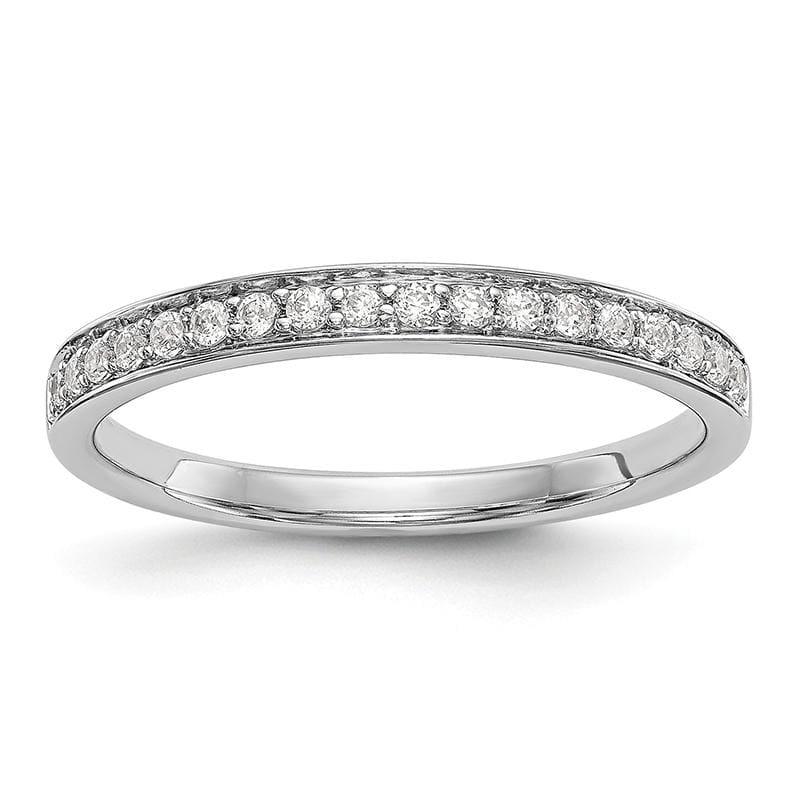 14k White Gold Diamond Wedding Band - Seattle Gold Grillz