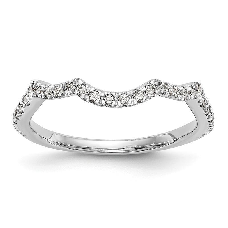 14k White Gold Diamond Wedding Band - Seattle Gold Grillz