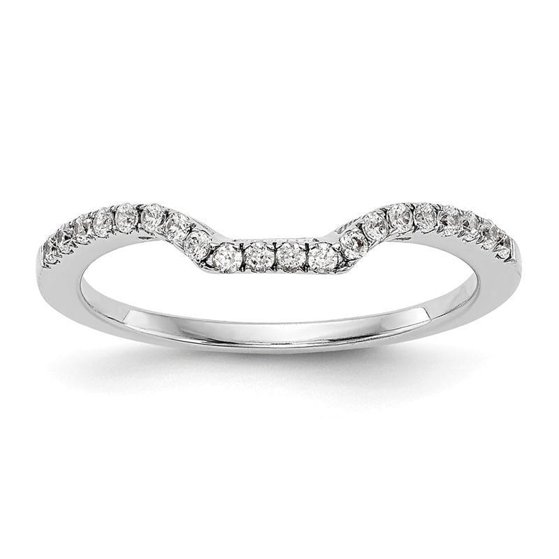 14K White Gold Diamond Wedding Band - Seattle Gold Grillz
