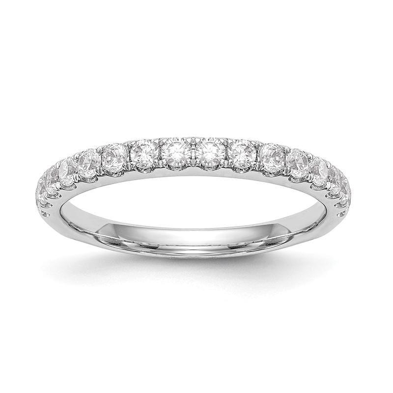 14k White Gold Diamond Wedding Band - Seattle Gold Grillz