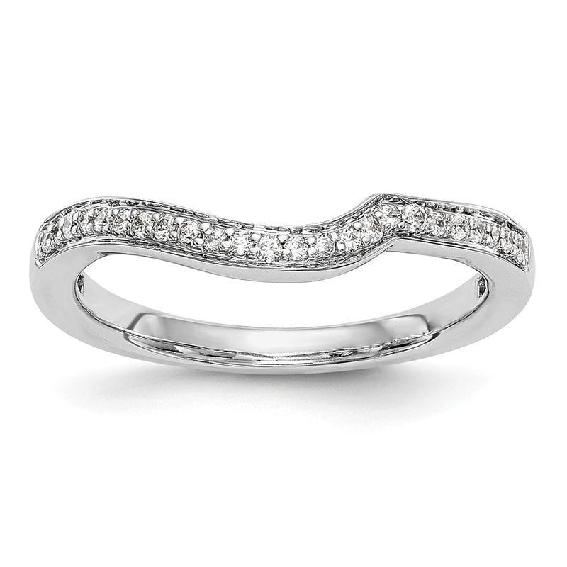 14K White Gold Diamond Wedding Band - Seattle Gold Grillz