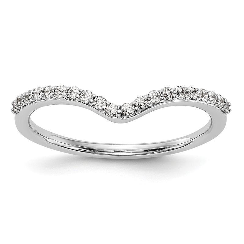 14K White Gold Diamond Wedding Band - Seattle Gold Grillz