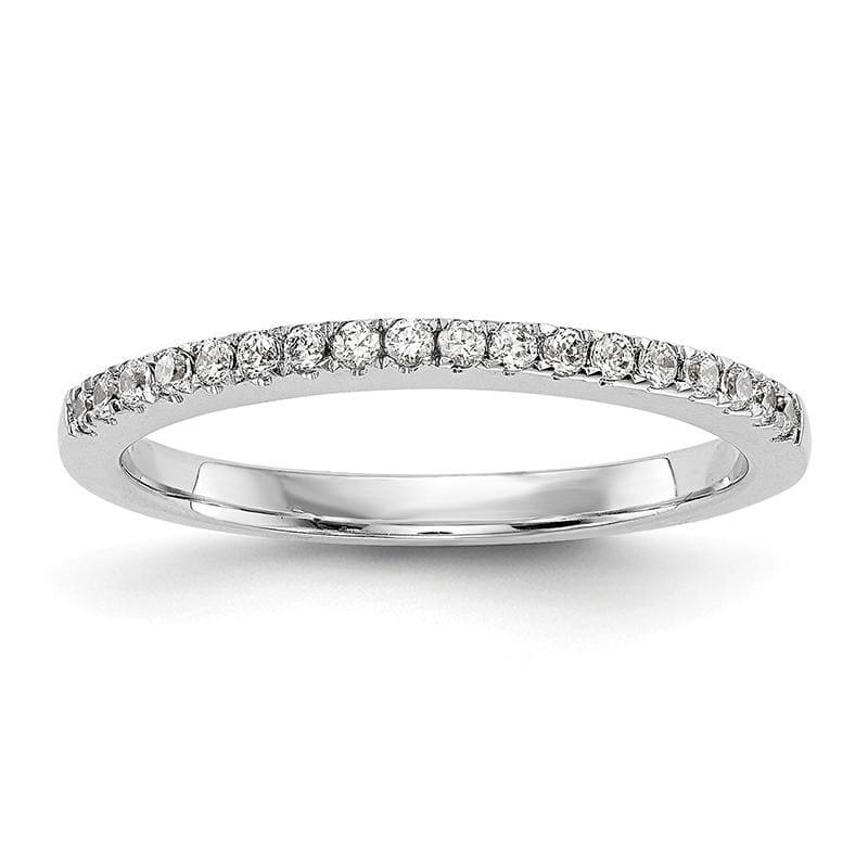 14k White Gold Diamond Wedding Band - Seattle Gold Grillz