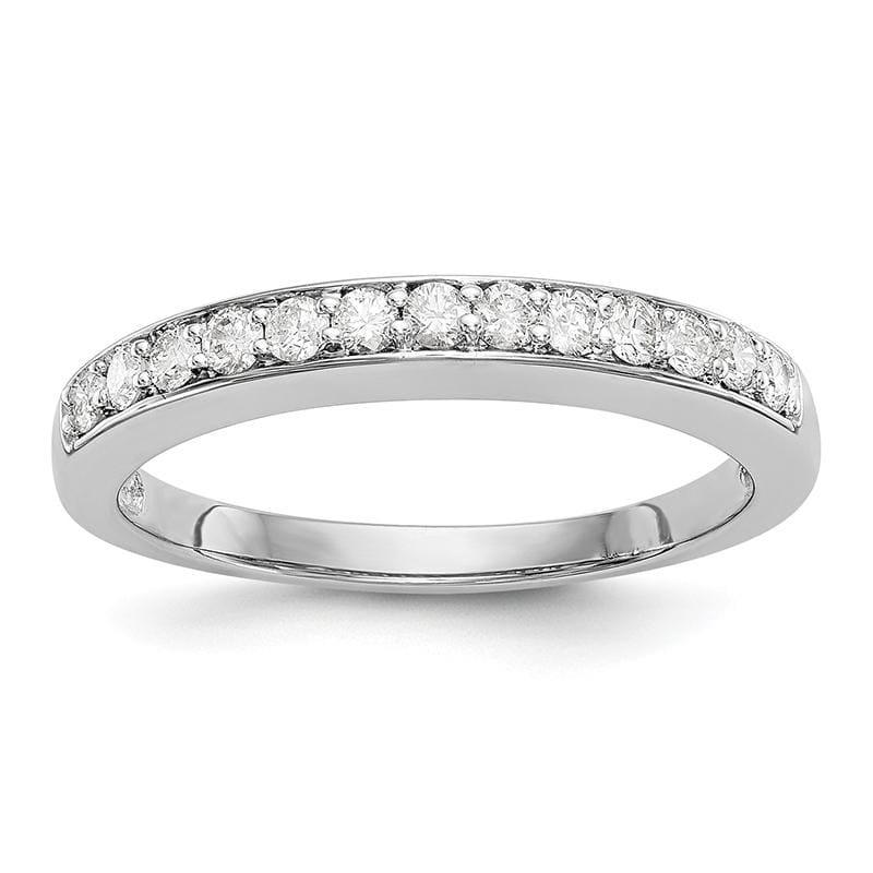 14k White Gold Diamond Wedding Band - Seattle Gold Grillz