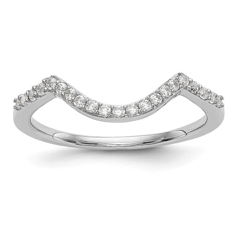 14K White Gold Diamond Wedding Band - Seattle Gold Grillz