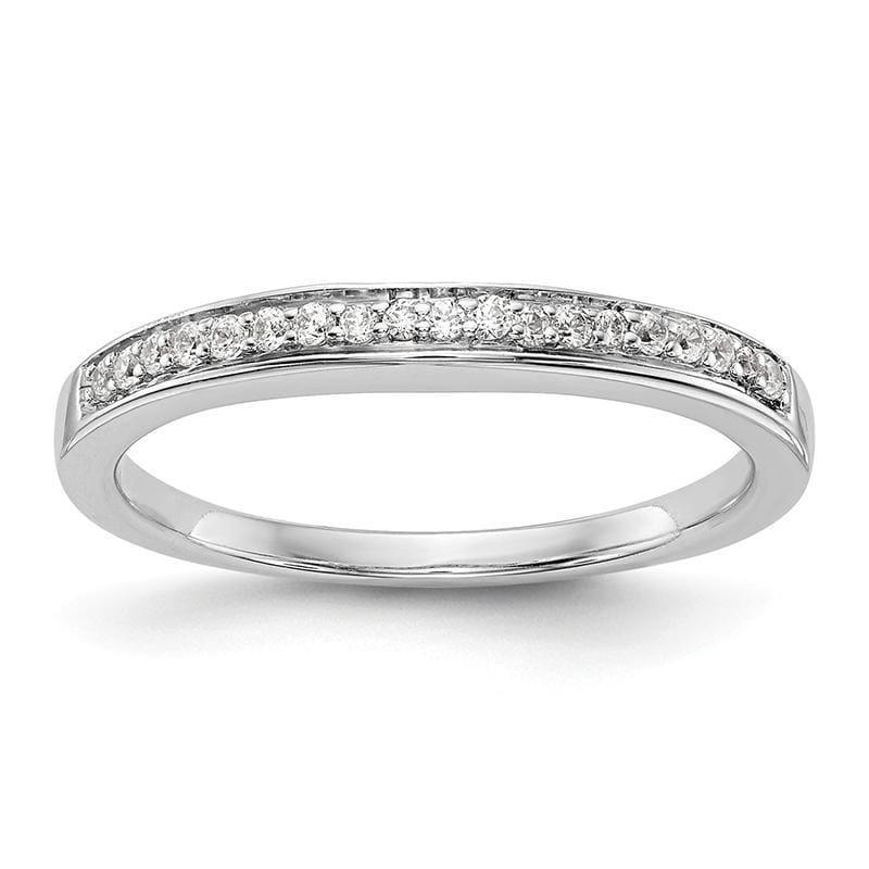 14k White Gold Diamond Wedding Band - Seattle Gold Grillz
