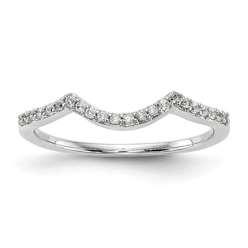 14k White Gold Diamond Wedding Band - Seattle Gold Grillz