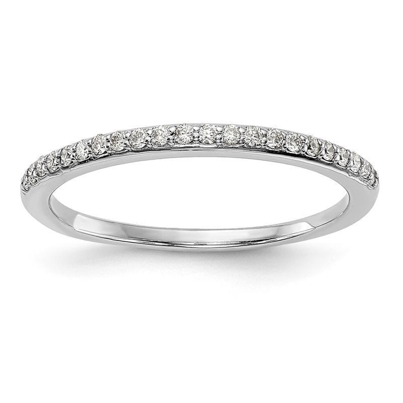 14k White Gold Diamond Wedding Band - Seattle Gold Grillz