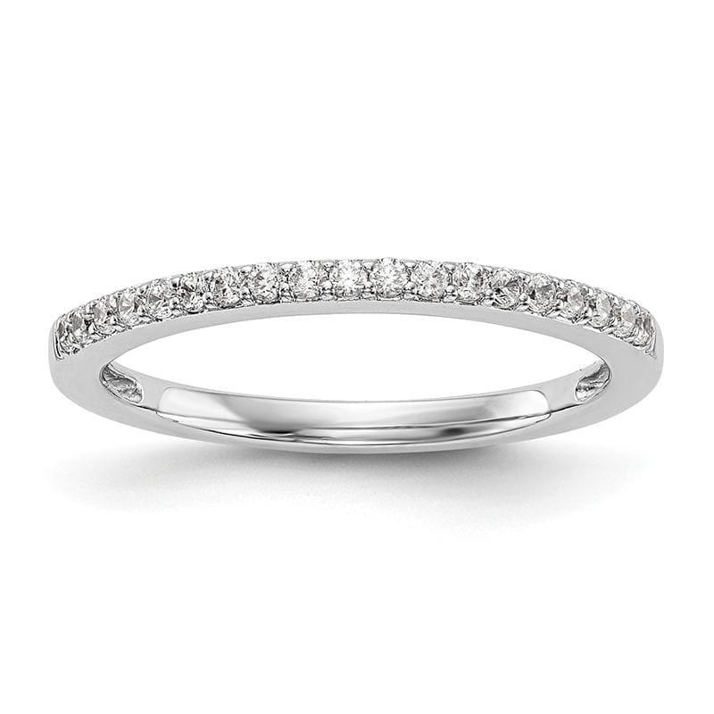 14k White Gold Diamond Wedding Band - Seattle Gold Grillz