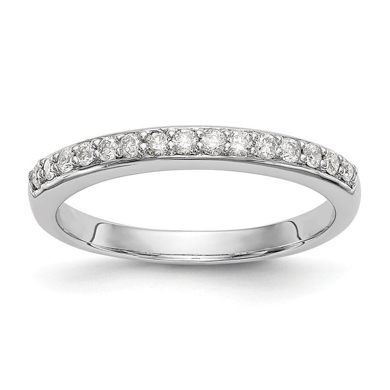 14k White Gold Diamond Wedding Band - Seattle Gold Grillz