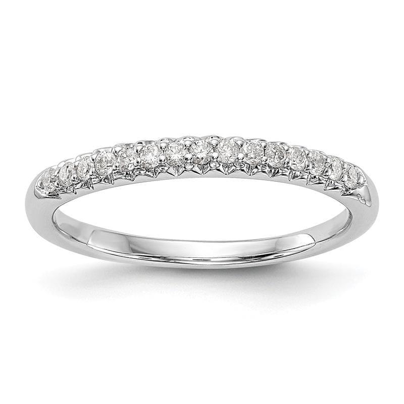 14k White Gold Diamond Wedding Band - Seattle Gold Grillz