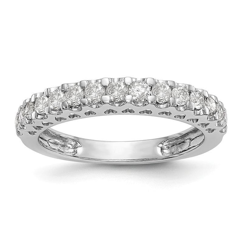 14k White Gold Diamond Wedding Band - Seattle Gold Grillz