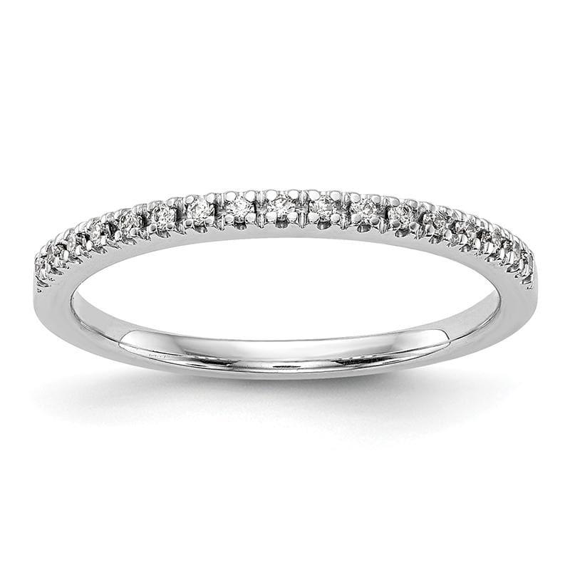 14k White Gold Diamond Wedding Band - Seattle Gold Grillz