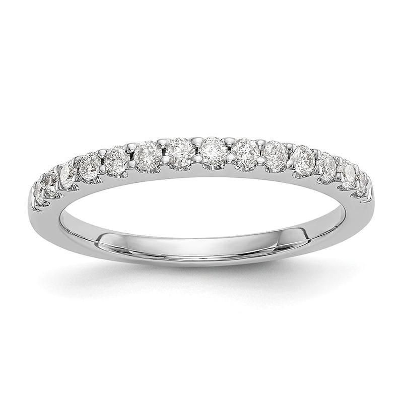 14k White Gold Diamond Wedding Band - Seattle Gold Grillz