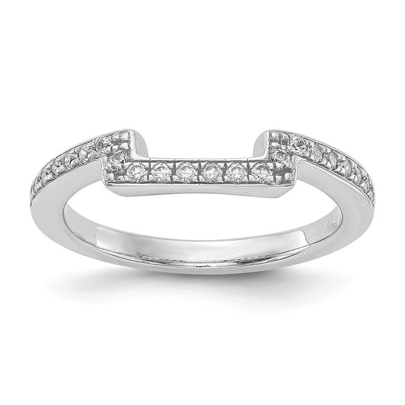 14K White Gold Diamond Wedding Band - Seattle Gold Grillz
