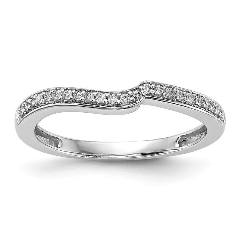 14k White Gold Diamond Wedding Band - Seattle Gold Grillz