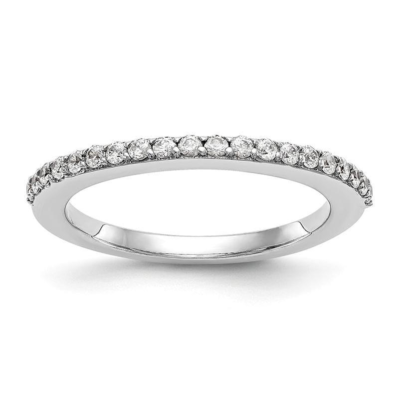 14K White Gold Diamond Wedding Band - Seattle Gold Grillz