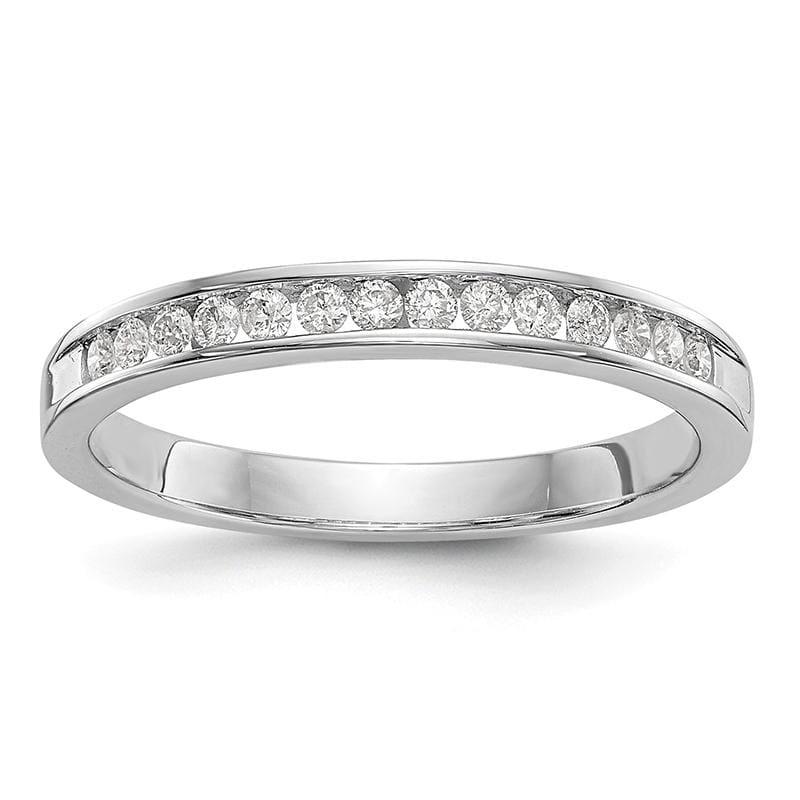 14k White Gold Diamond Wedding Band - Seattle Gold Grillz