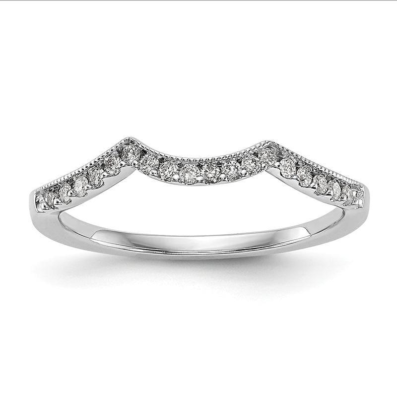 14k White Gold Diamond Wedding Band - Seattle Gold Grillz