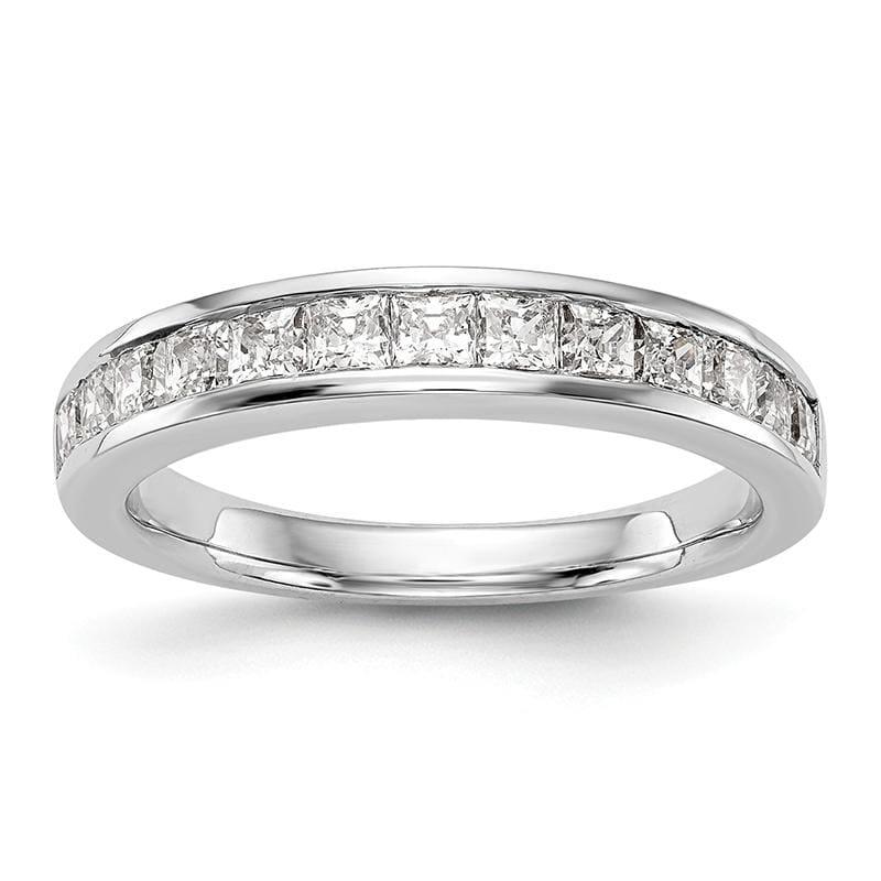 14k White Gold Diamond Wedding Band - Seattle Gold Grillz