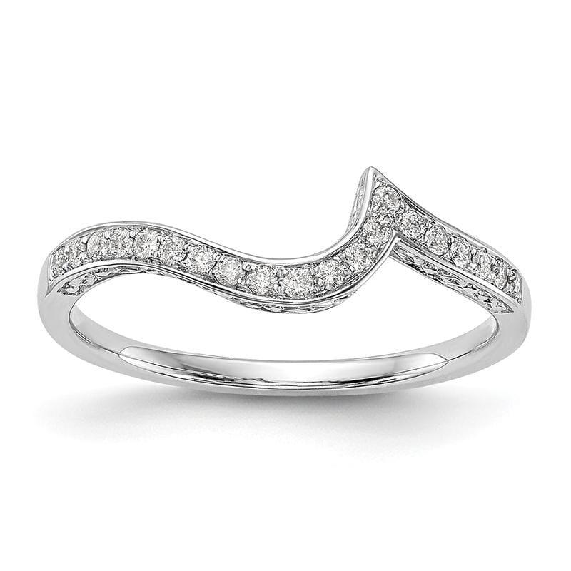 14K White Gold Diamond Wedding Band - Seattle Gold Grillz