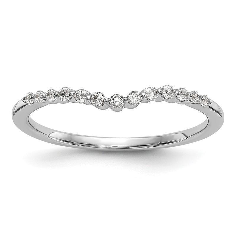 14k White Gold Diamond Wedding Band - Seattle Gold Grillz