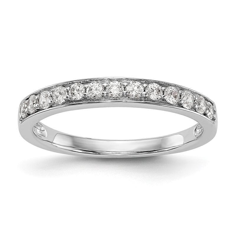 14K White Gold Diamond Wedding Band - Seattle Gold Grillz
