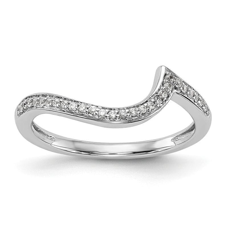 14k White Gold Diamond Wedding Band - Seattle Gold Grillz