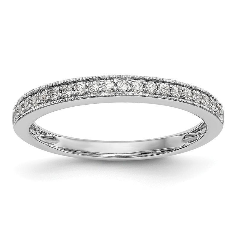 14k White Gold Diamond Wedding Band - Seattle Gold Grillz