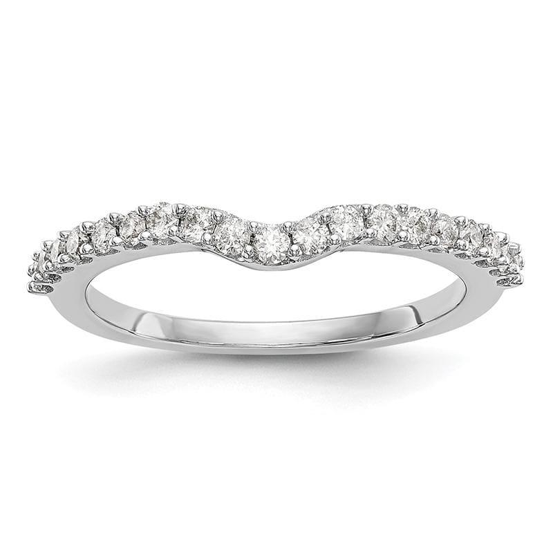 14k White Gold Diamond Wedding Band - Seattle Gold Grillz