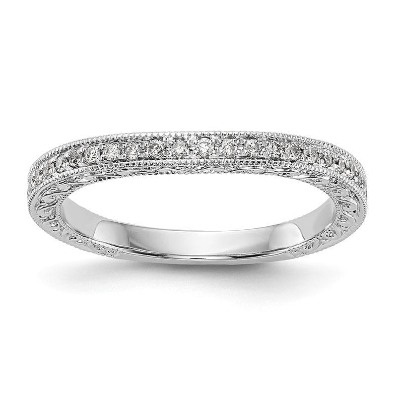 14K White Gold Diamond Wedding Band - Seattle Gold Grillz