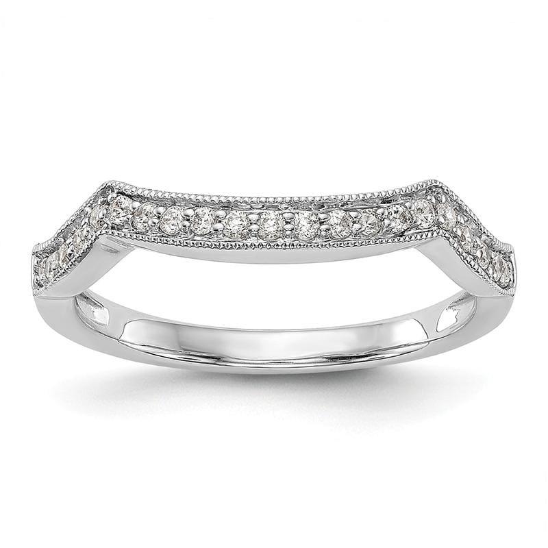 14K White Gold Diamond Wedding Band - Seattle Gold Grillz