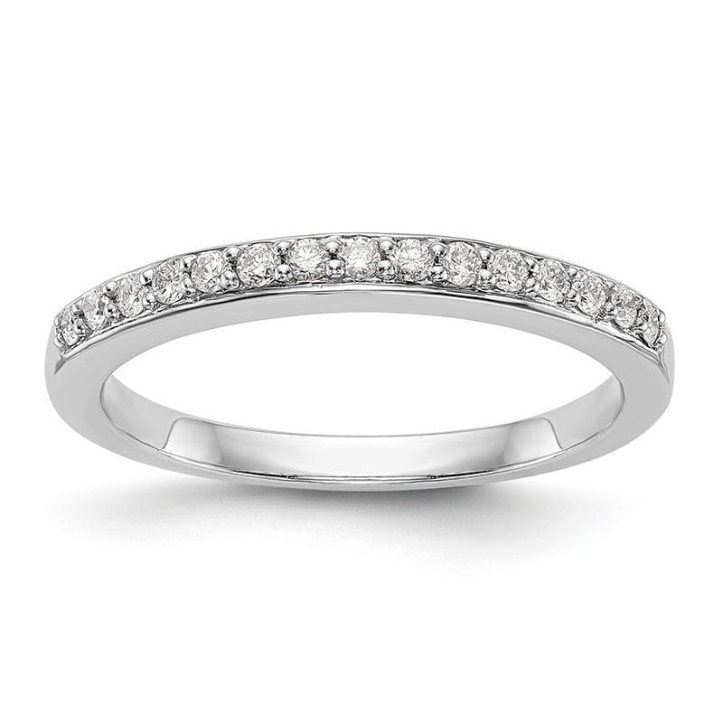 14k White Gold Diamond Wedding Band - Seattle Gold Grillz