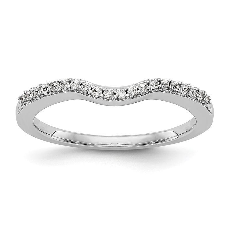14k White Gold Diamond Wedding Band - Seattle Gold Grillz