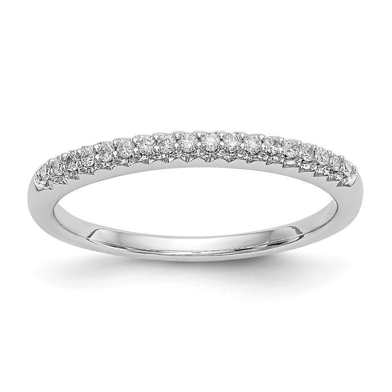 14k White Gold Diamond Wedding Band - Seattle Gold Grillz