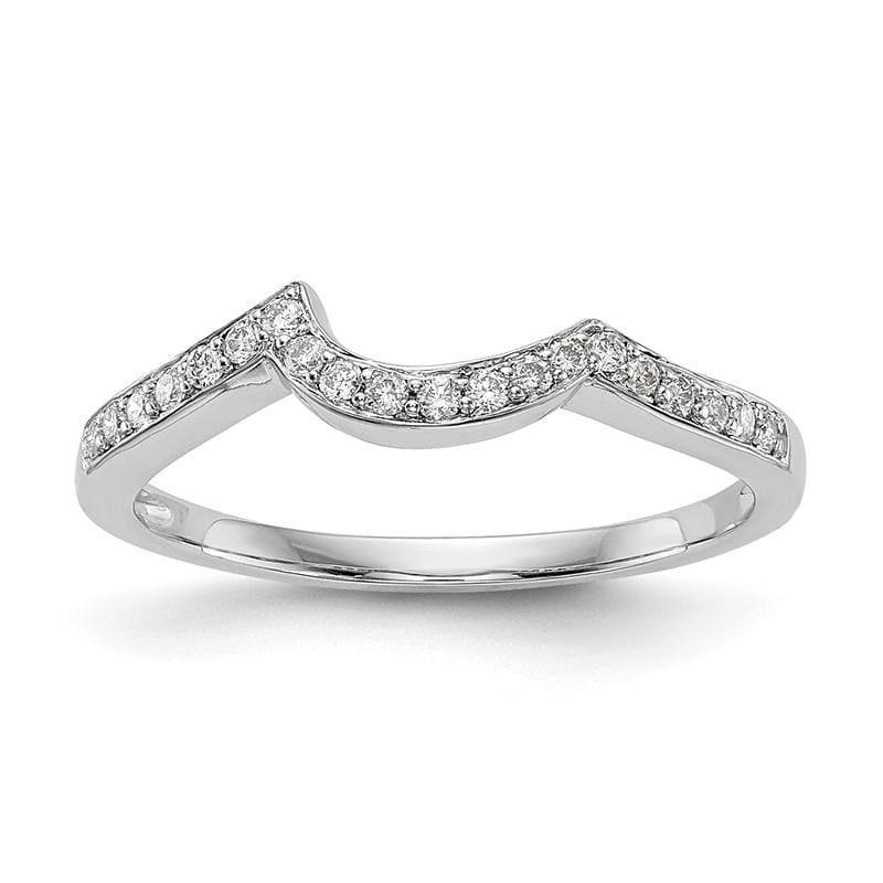 14k White Gold Diamond Wedding Band - Seattle Gold Grillz