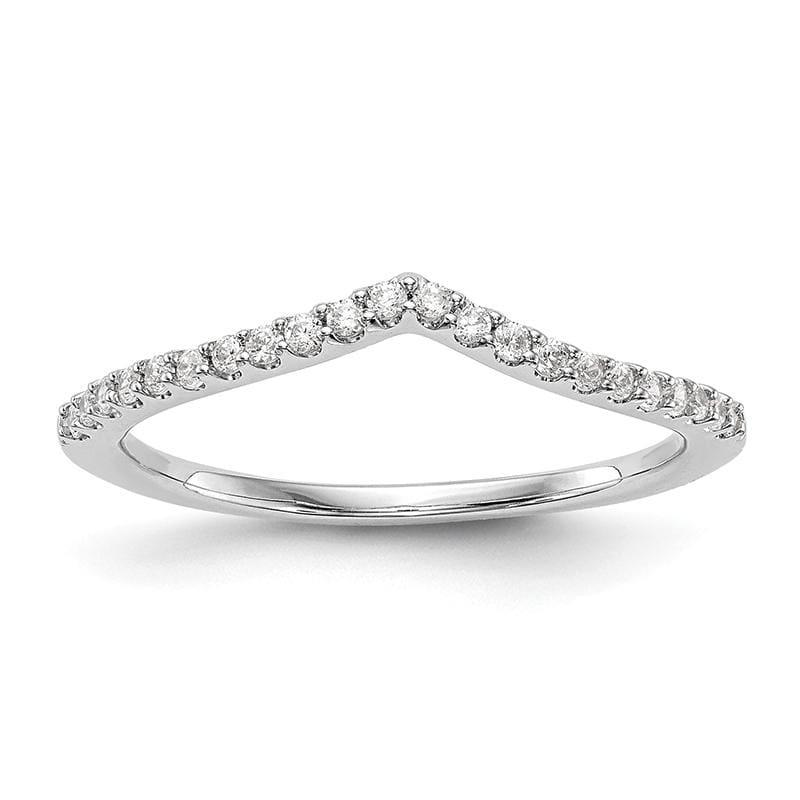 14k White Gold Diamond Wedding Band - Seattle Gold Grillz