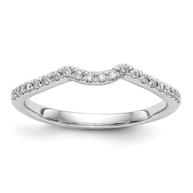 14k White Gold Diamond Wedding Band - Seattle Gold Grillz
