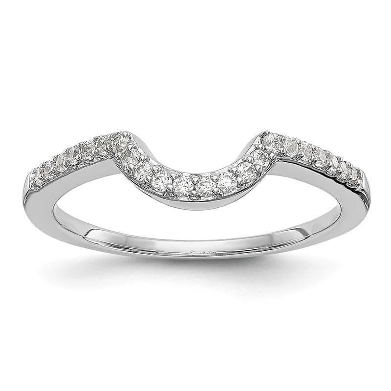 14k White Gold Diamond Wedding Band - Seattle Gold Grillz