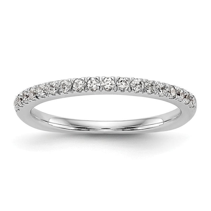 14k White Gold Diamond Wedding Band - Seattle Gold Grillz