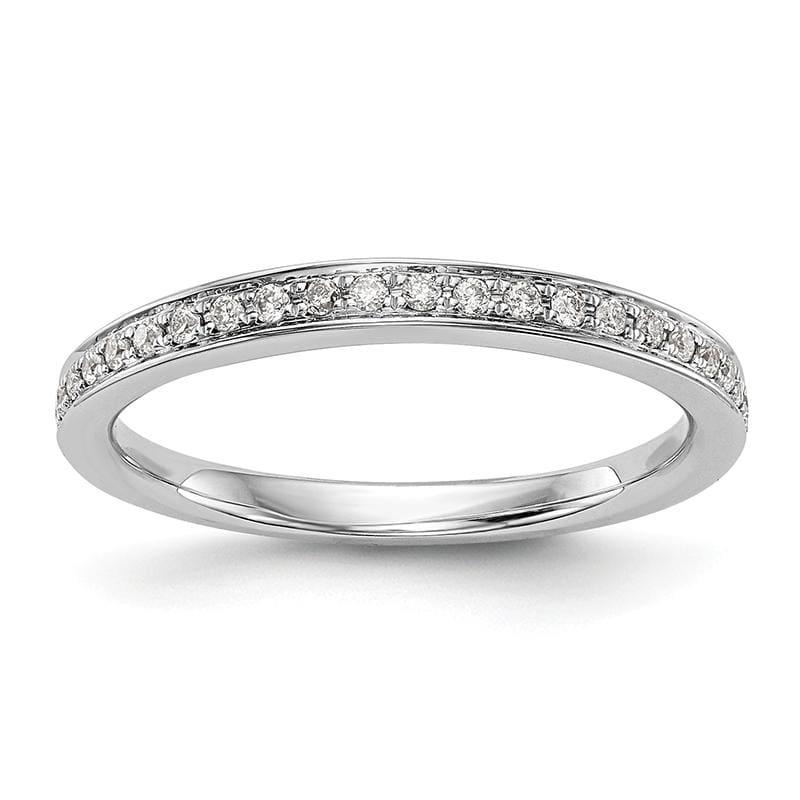 14k White Gold Diamond Wedding Band - Seattle Gold Grillz